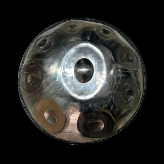 432Hz | 13 Note Handpans |  F# Hijaz | Polished Silver | Generation 7 - The Sound Healing Handpan